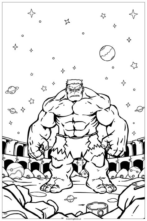 Incredible Hulk Printable Coloring Pages
