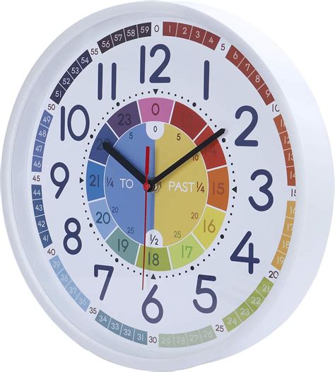 Lafocuse Silent Teaching Clock for Kids - Colorful India | Ubuy