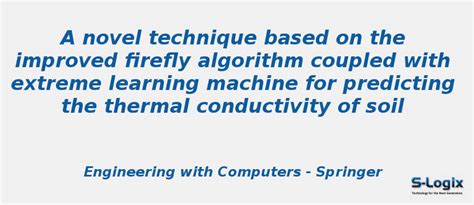 Novel technique based on the improved firefly algorithm coupled | S-Logix
