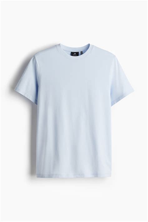 Men’s Light blue COOLMAX® Regular Fit T-shirt | H&M IN