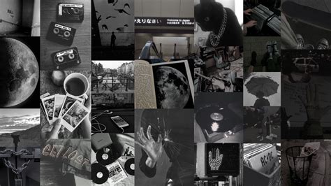 Black Aesthetic Collage Desktop