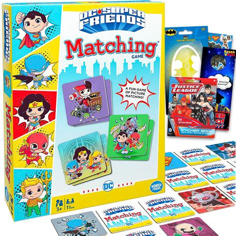 Buy DC Super Friends Memory Match Game for Toddlers, Kids - 3 Pc ...