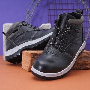 Peclo Steel Toe Genuine Leather Safety Shoe Price in India - Buy Peclo ...