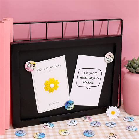 Buy Inspirational Magnets Watercolor Round Motivational Magnets ...