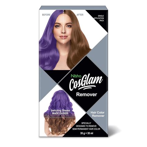 Buy Nisha Cosglam Hair Color Remover 70g, Semi Permanent Hair Color ...