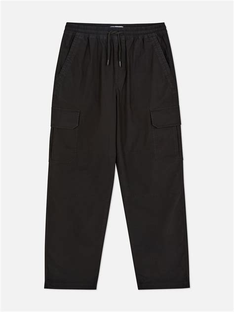 Men's Black Utility Cargo Pants | Primark