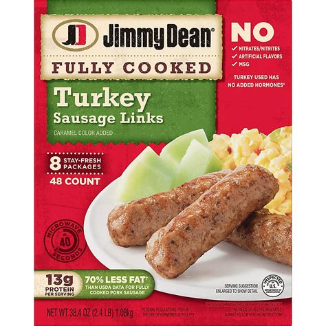 Jimmy Dean Turkey Sausage Links, 48 ct. | BJ's Wholesale Club