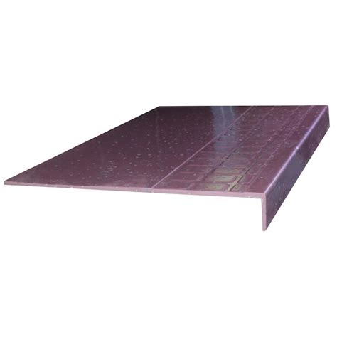 Flexco #800 Series 12.25-in x 48-in Plum Pudding Vinyl Stair Tread in ...