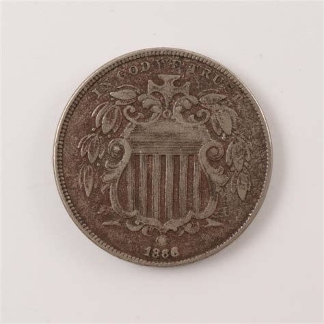 1866 Shield Nickel Five Cent Coin | Property Room