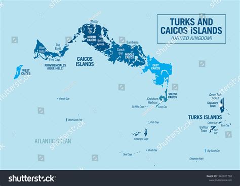 Turks and caicos map