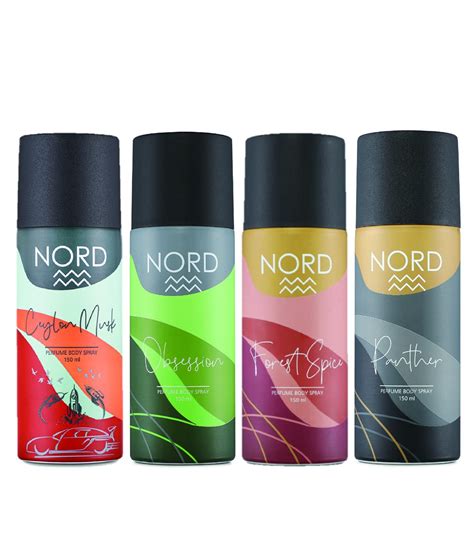 Buy NORD Deodorant Body Spray - Obsession, Forest Spice, Panther and ...