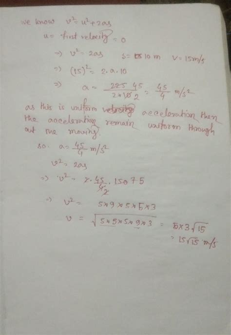 A body is moving with uniform acceleration from rest that body attains ...