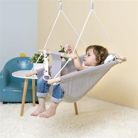 Buy Baby Swing Indoor and Outdoor, Canvas Hammock Swing for Infants to ...