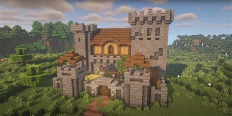 Image result for Minecraft Small Castle Wall Tutorial