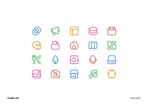 Free Line Icons - Plump vector icon set (svg) | Figma