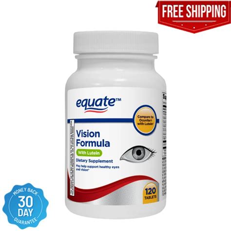 Equate Vision Formula with Lutein, Eye health and vision support Tablets 120 Ct, | eBay