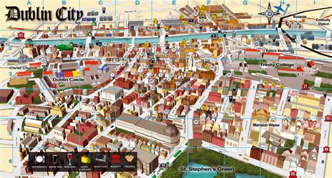 Dublin Tourist Map Printable