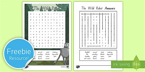 Robot Word Search Printable 的图像结果