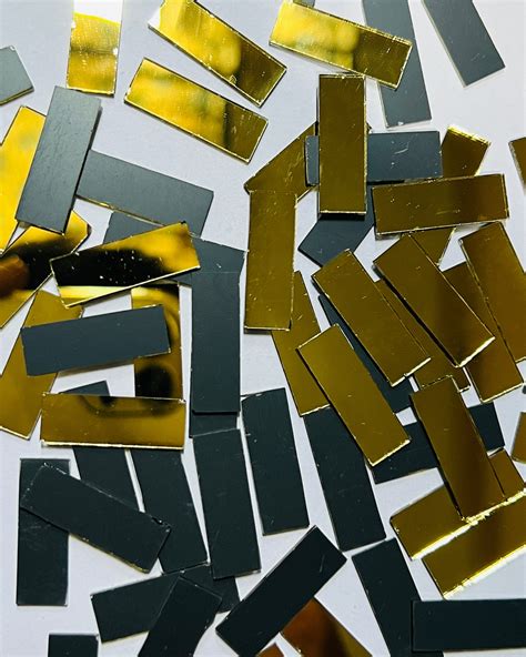 Golden rectangle shape mirror for lippan art 12,18,24 mm – Mirror Glass ...