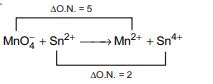 The ratio of number of moles of KMnO 4 and K 2 Cr 2 O 7 required to ...