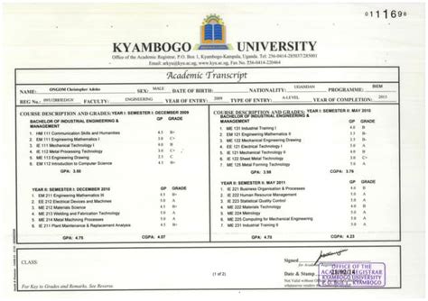 Image result for Acadeic Transcript