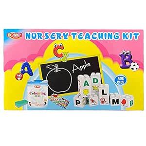 Buy NAMACOOL Learning Nursery Teaching Kit with Blocks, Slate, Wax ...