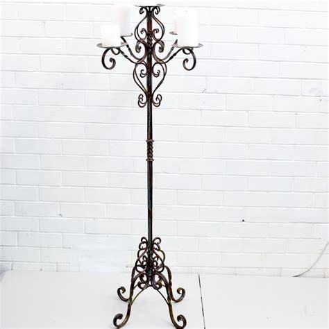 Floor Standing Candelabra - Rustic Theme