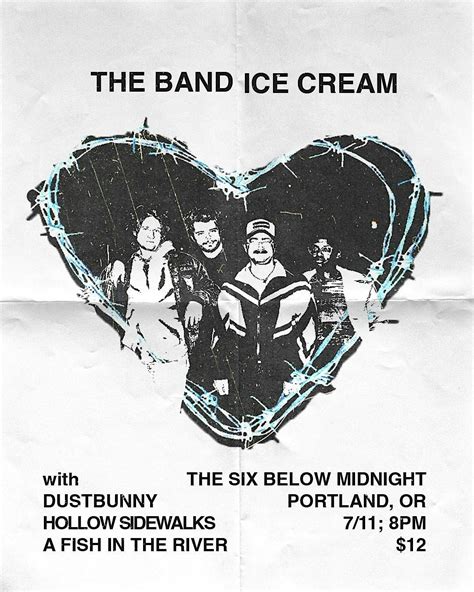 The Band Ice Cream with Dust Bunny and Hollow Sidewalks+A Fish In The ...