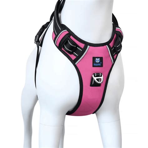 Buy Hank 3M Reflective Harness for Puller Dogs (Pink) Online | Supertails