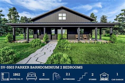2 Bedroom Barndominium House Plans - Barndominium Plans