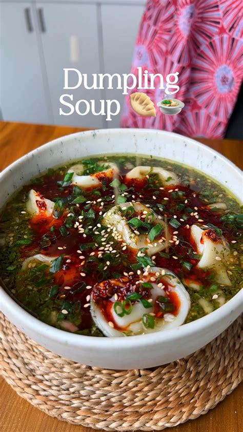 15 Min Dumpling Soup in 2024 | Healthy soup recipes, Low calorie ...