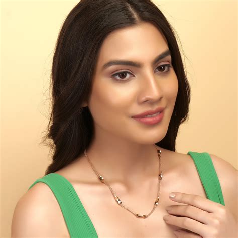 Dynamic Twist And Turns Beads Rose Gold Chain | Shop Now – Eri Silvers