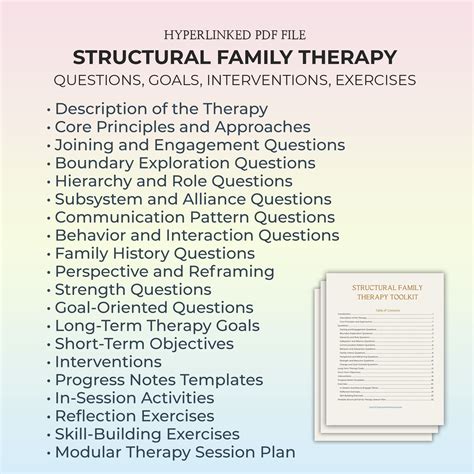 Family Therapy Questions, Structural Family Psychotherapy Guide, Family ...