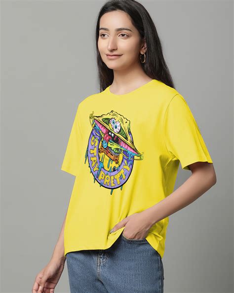 Spongebob Squarepants Oversized Tshirt Women – Free Authority