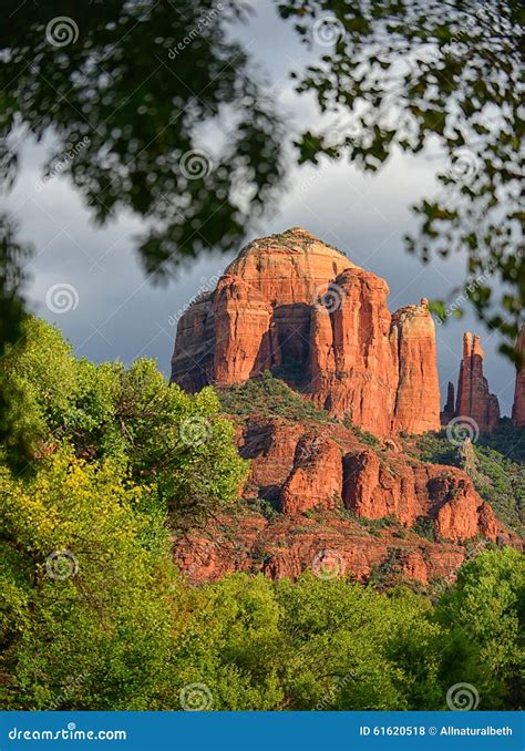 Cathedral Rock Energy Vortex in Sedona Stock Photo - Image of rock ...