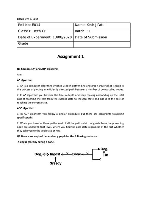 Assignment E014 - BTech-Div. E, E Roll No: E014 Name: Yash J Patel ...