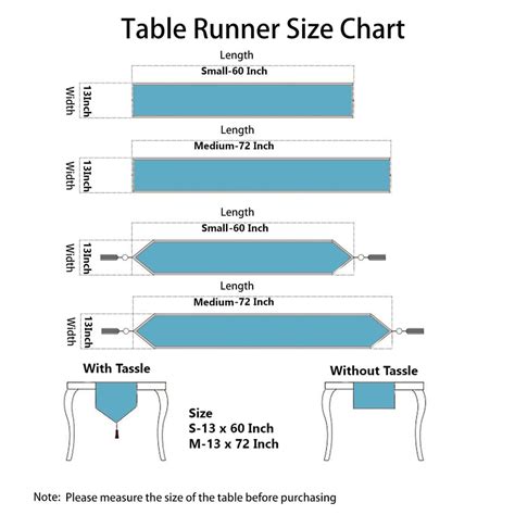 Serenity Exotic Canvas Table Runner for a Summery Look With Tassel ...