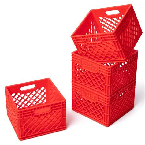 Mini Storage Crates - Small Stackable Baskets/Colorful Bins/Plastic ...