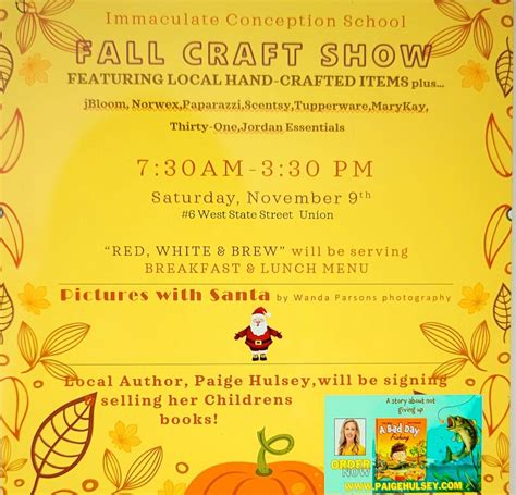 IC school FALL CRAFT SHOW, Immaculate Conception School, Union, 9 ...