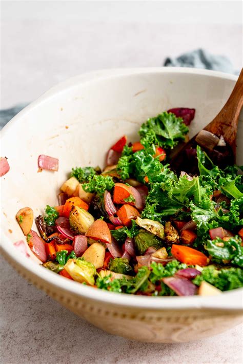 Vegan Roasted Vegetable Salad - Running on Real Food