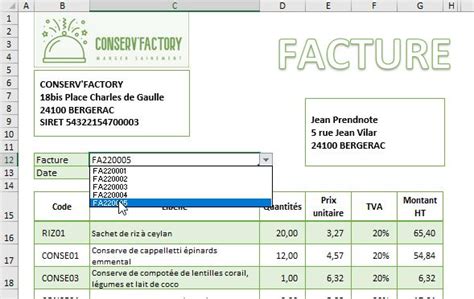 Facturation Sur Excel 的图像结果