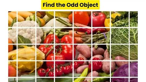 1 Minute Brain Teaser: Can You Find The Odd Object Hidden In The Fruit ...