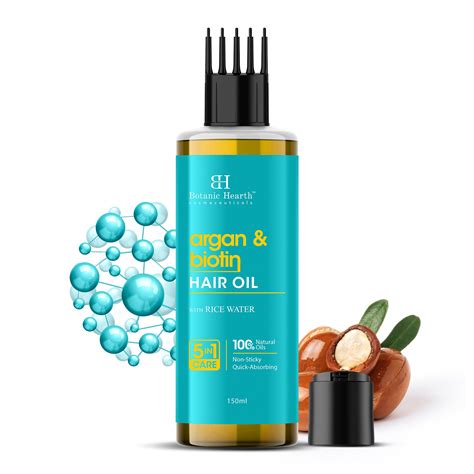Argan & Biotin Hair Oil with Vitamin E - 150 ml – Botanic Hearth