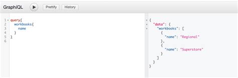 Tableau Metadata API 的图像结果