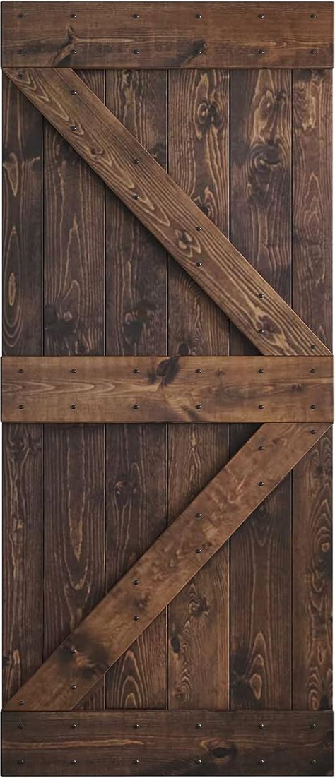 38 in x 84 in K Series DIY Knotty Wood Sliding Barn India | Ubuy