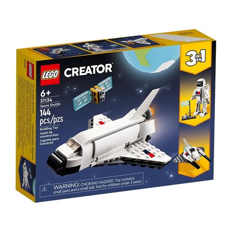 LEGO Creator Space Shuttle 31134 Building Toy Set (144 Pieces), Multi ...