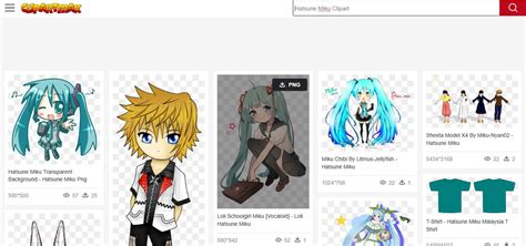 Download Gratis Miku Transparent Background Model (PNG, Chibi & GIF)