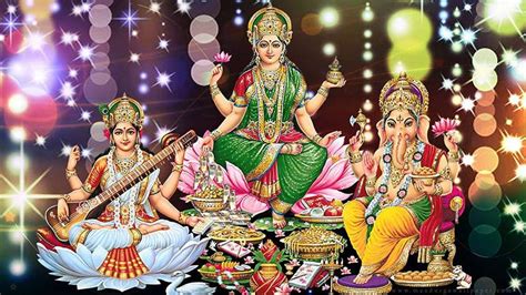Happy Diwali - Goddess Lakshmi Maa - Laxmi Ganesh Saraswati Pooja ...
