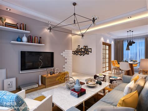 北京东洲家园69平米日式两居 - 日式风格两室一厅装修效果图 - 李征设计效果图 - 每平每屋·设计家