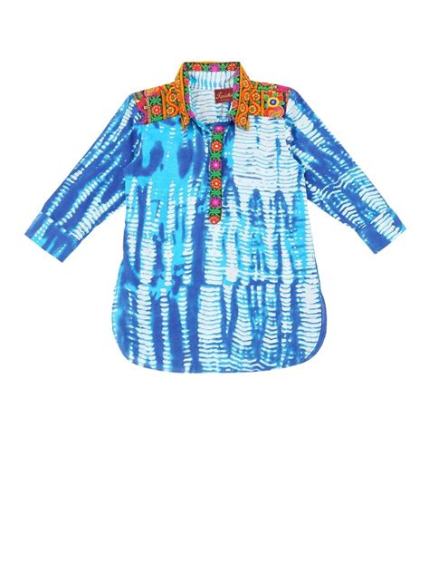 Twisha Girls Blue Shirt Style Kurta -14 Years : Amazon.in: Clothing ...